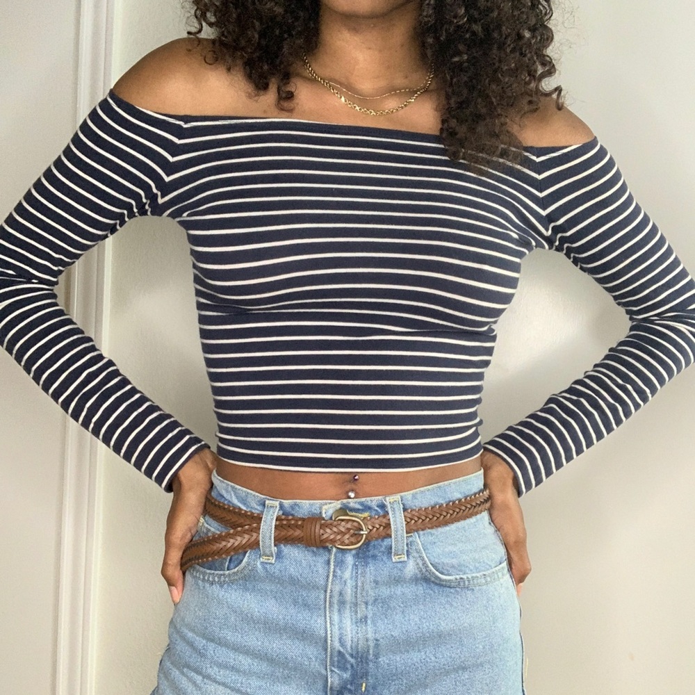 Striped crop top